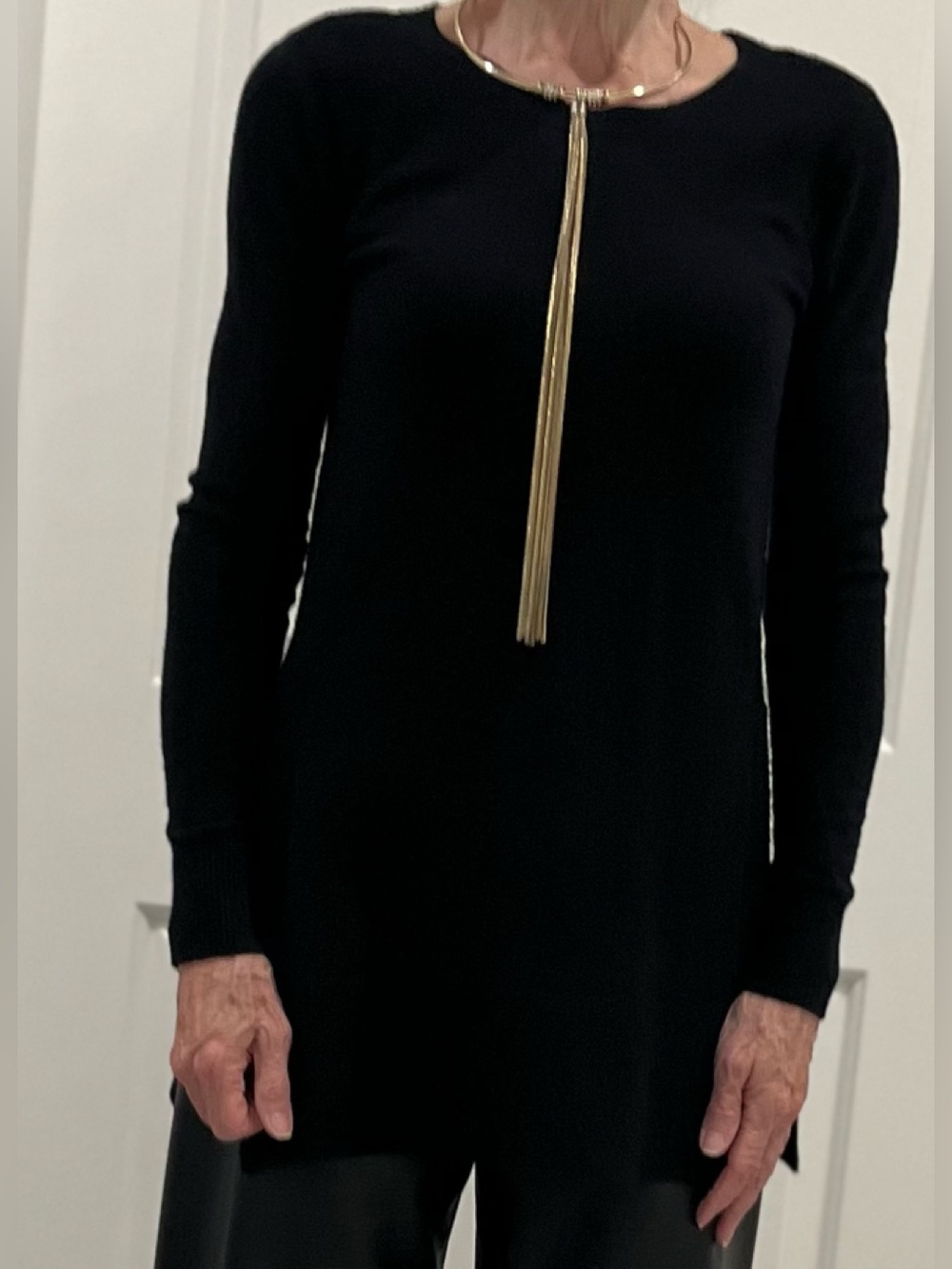 BOSTON PROPER Black Sweater, Size XXS